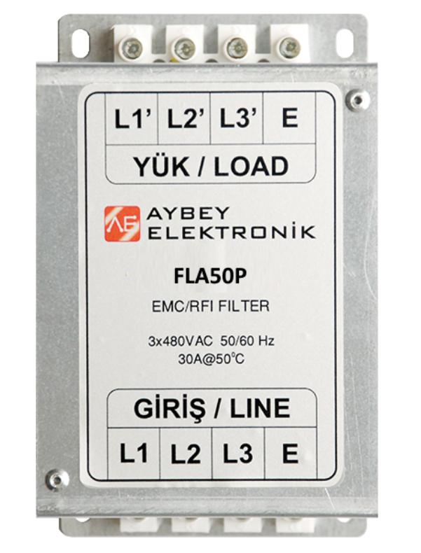 EMC Filtre 50A - FLA50P 3 Faz