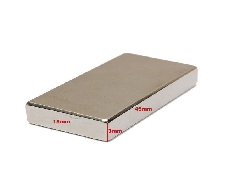 45X15X3mm N35  ÇİNKO KAPLAMA