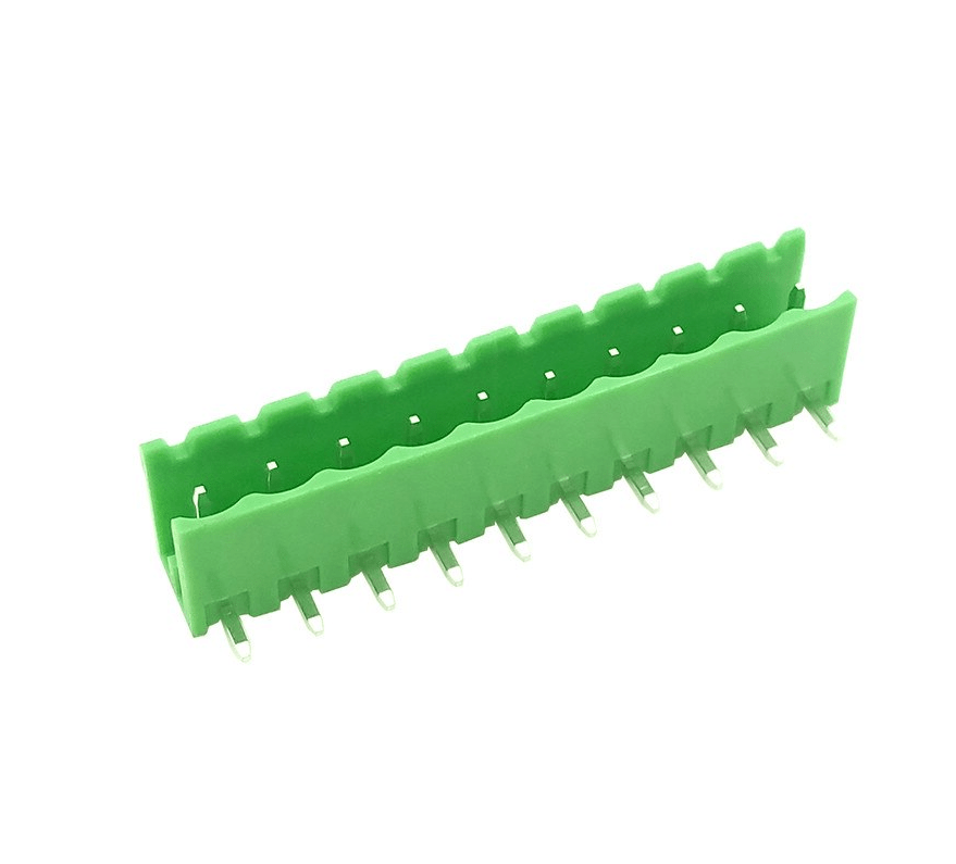 Term. Block 5.08mm 10P Male Green 90° [KF2EDGR]