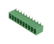 Term. Block 3.81mm 10P Male Green 90° [KF2EDGR]