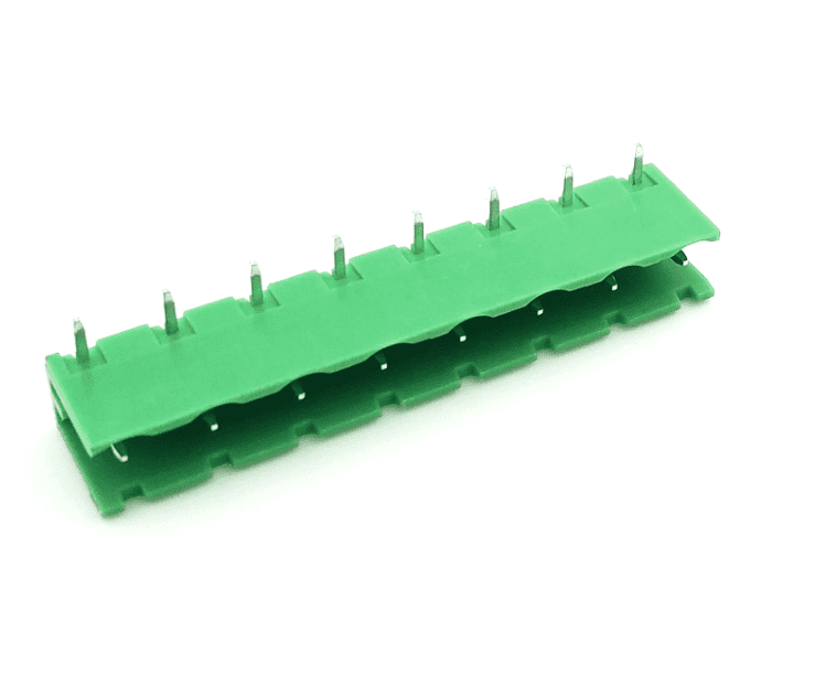Term. Block 7.62mm 8P Male Green 90° [KF2EDGR]