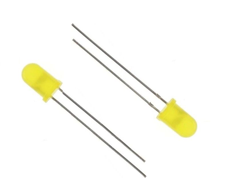 3mm Yuvarlak Sarı Led