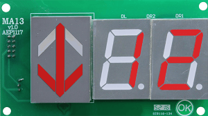 Yatay Yön Oklu 7 Segment LED