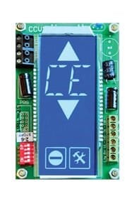 Dikey Mavi 16 Segment LCD