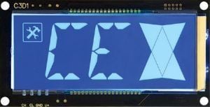 Yatay Mavi 16 Segment LCD
