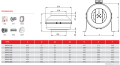 Bahçıvan Bdtx 250-B (1150m³/h) Yuvarlak Kanal Tipi Fan
