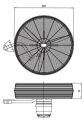 Bahçıvan BSV-D 500 50cm Siyah 3 Kanatlı Sanayi Tipi Duvar Vantilatörü