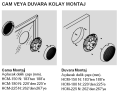 S&P HCM-N 150 Aksiyel Duvar/Pencere Tipi Fan (220m³/h)