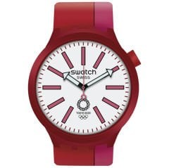 SO27Z101 Swatch BB Kurenai Red Erkek Kol Saati