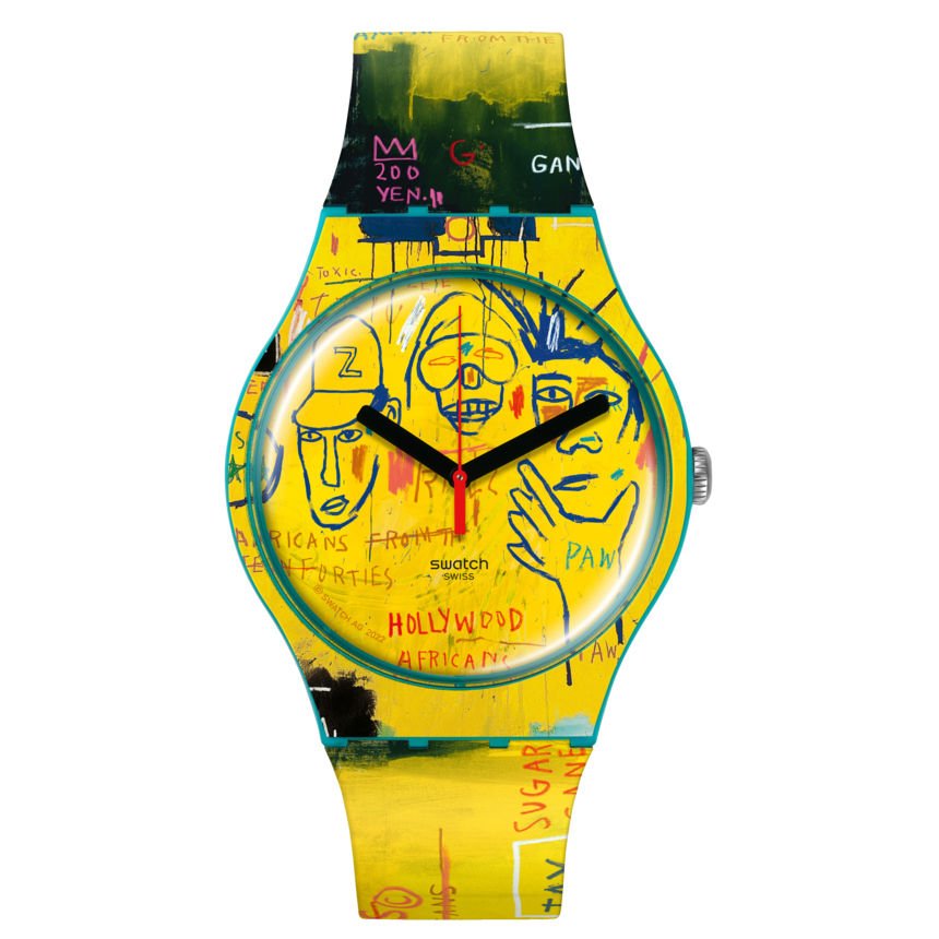 SUOZ354 Swatch Hollywood Africans by Basquiat Unisex Kol Saati