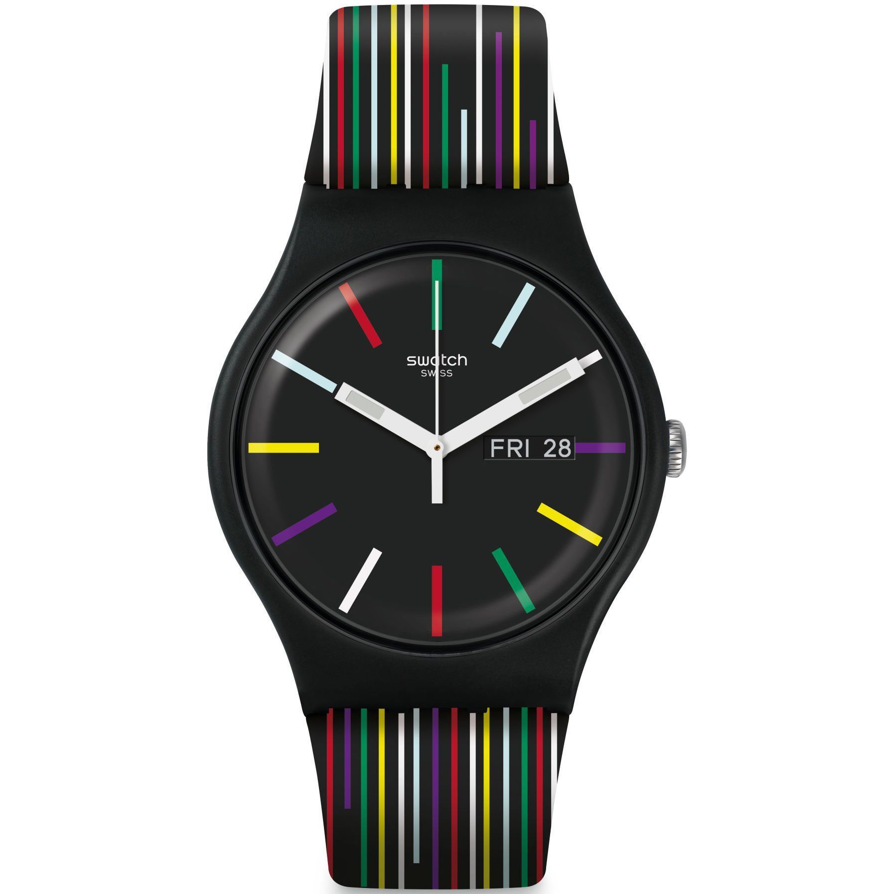 SUOB729 Swatch Nuit D'ete Unisex Kol Saati