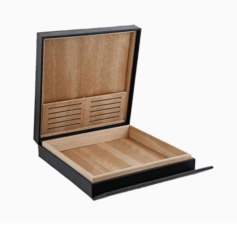 001357 St Dupont Siyah Seyahat Humidor - Puro Kutusu