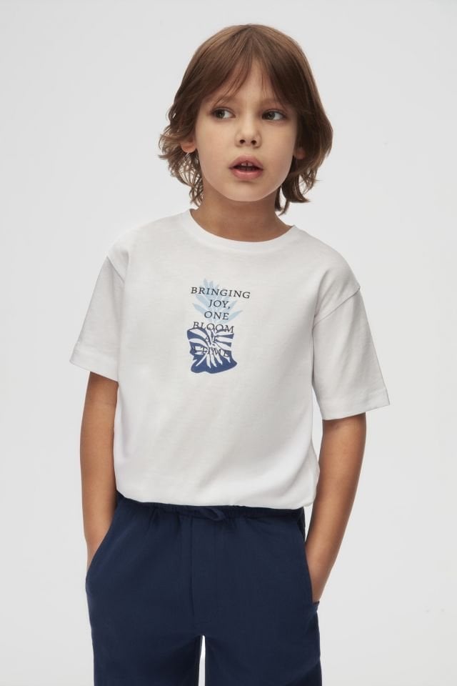 Erkek Bebek – Blue Foral Ceket Tişört ve Pantolon Takım
