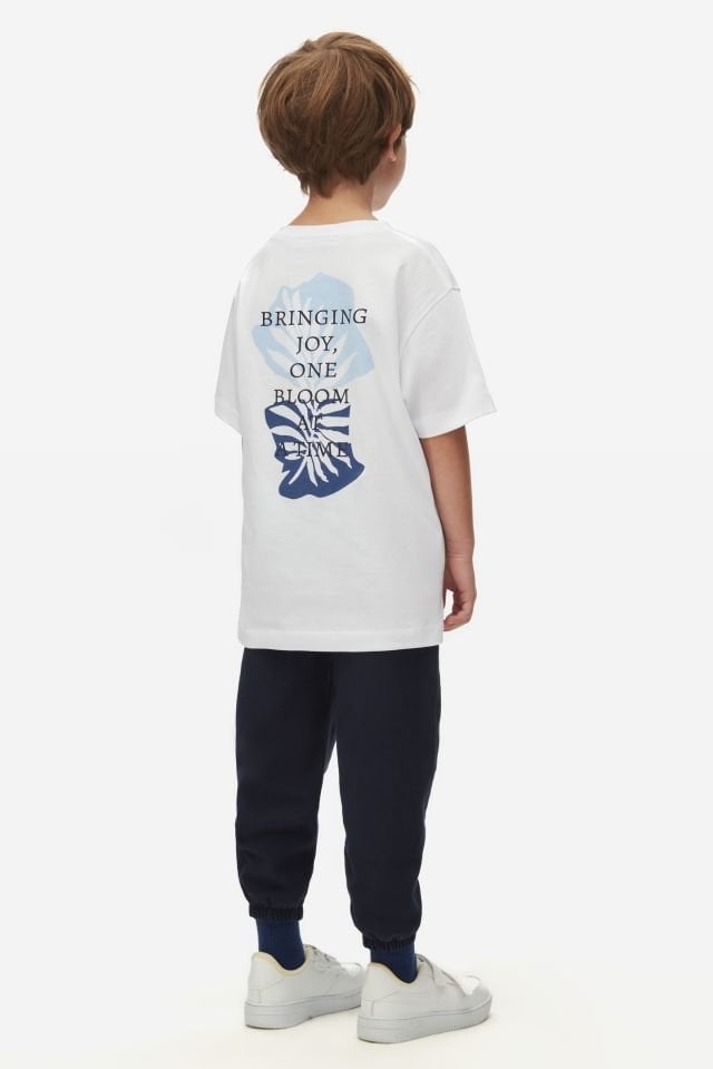 Erkek Bebek – Blue Foral Ceket Tişört ve Pantolon Takım