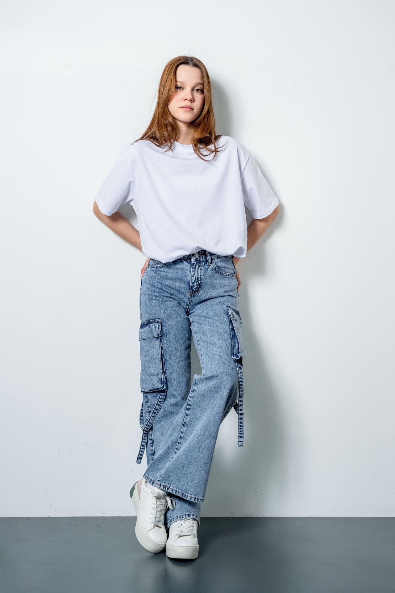 Oversize Tişört Cargo Jean Pantolon Takım