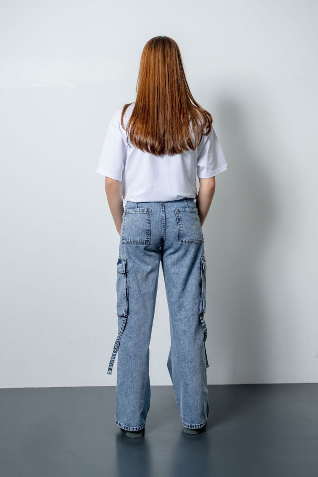 Oversize Tişört Cargo Jean Pantolon Takım