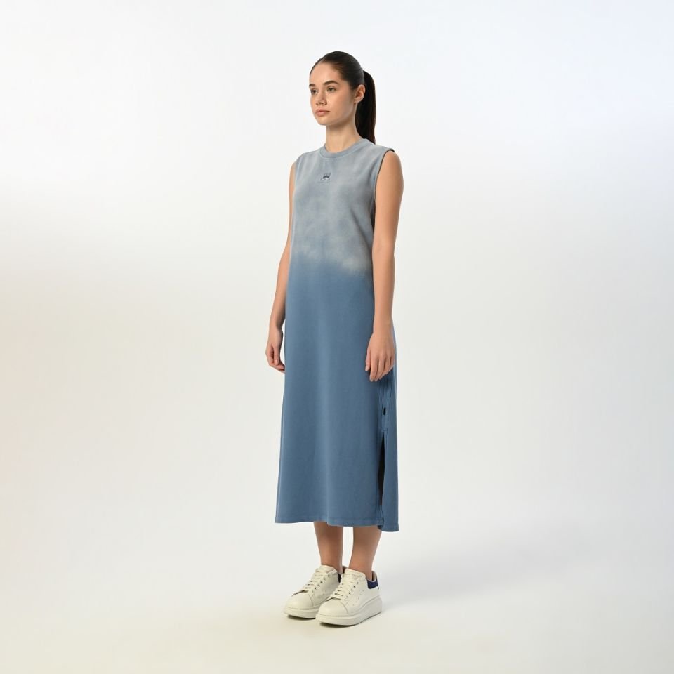 Kız Çocuk Warm Blue Elbise Ceket Takımı