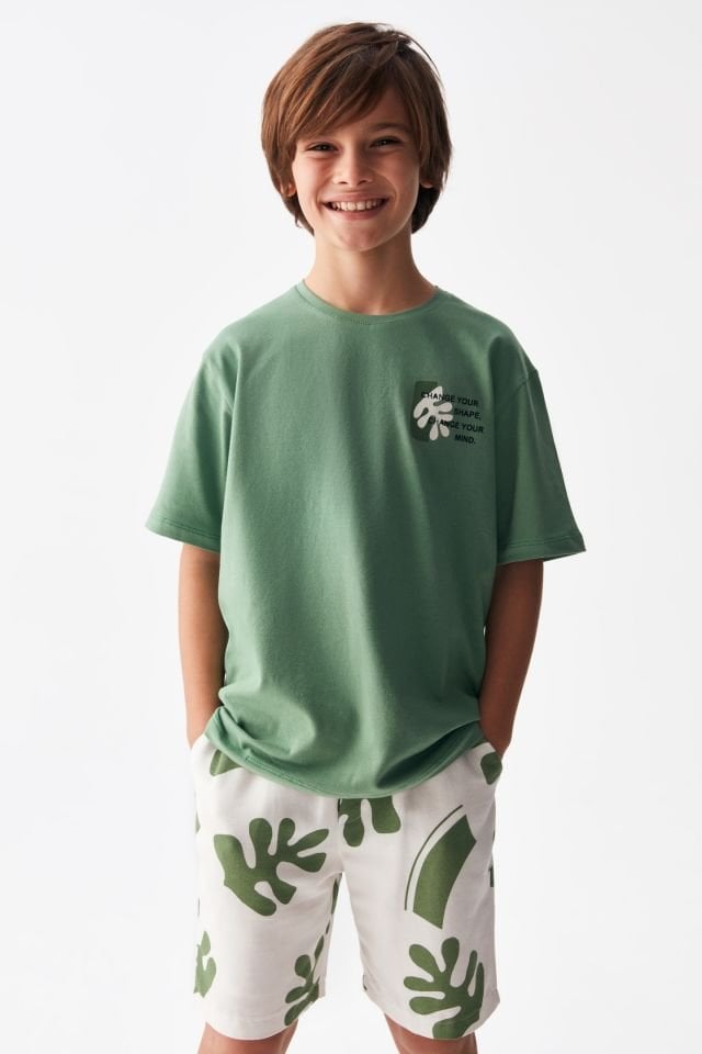 Yeşil Leaf  T-Shirt