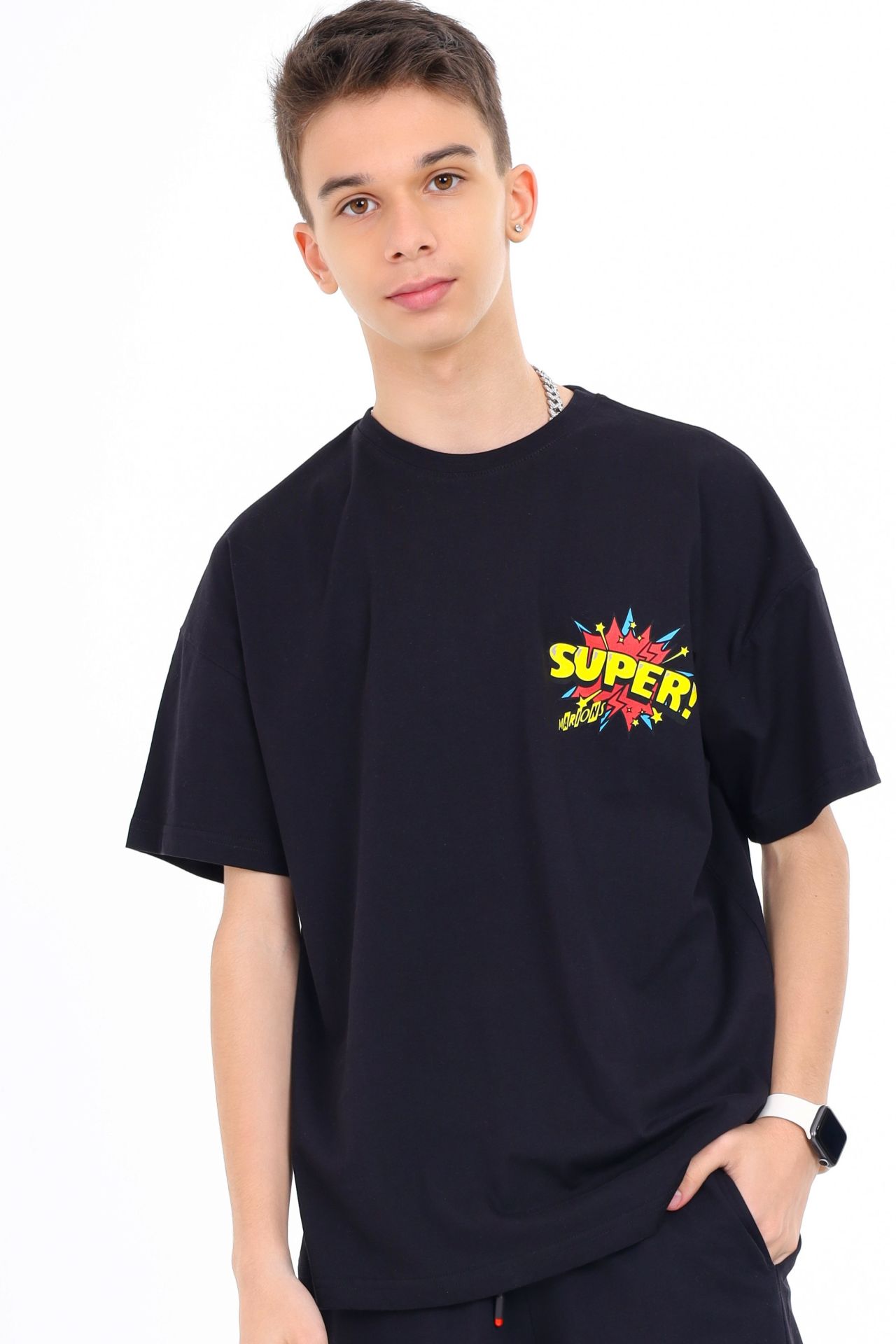 Marions Siyah Super T-Shirt ( 9-14 Size )