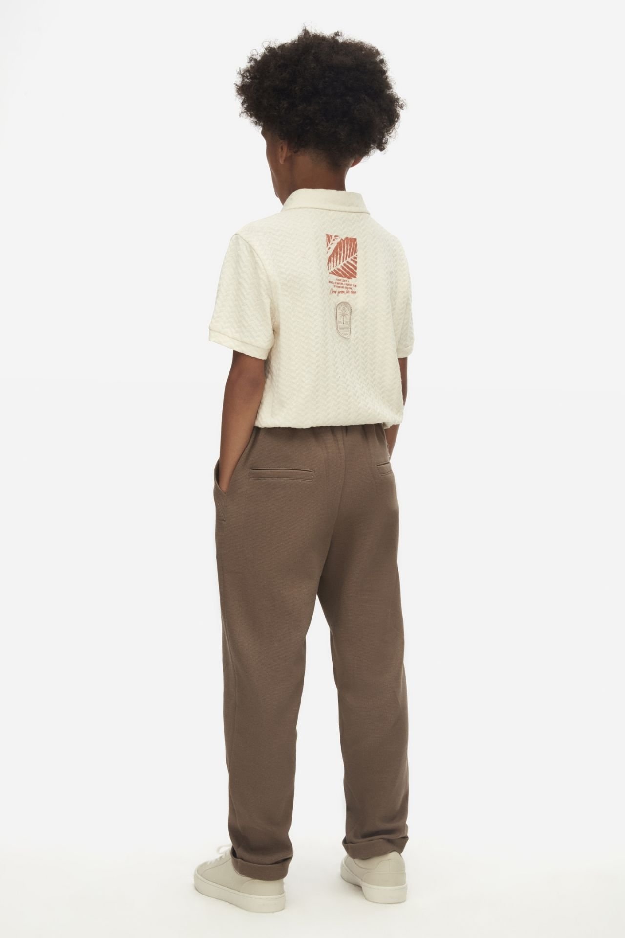 Erkek Çocuk Oversize 2'li Takım – Oversize Kısa Kollu Polo Tişört ve Pantolon