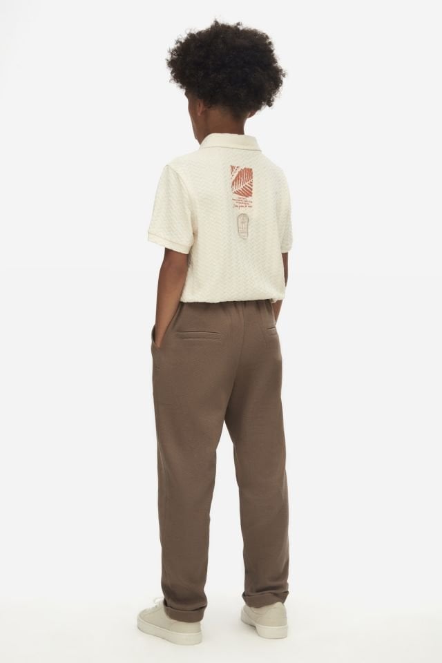 Erkek Çocuk Oversize 2'li Takım – Oversize Kısa Kollu Polo Tişört ve Pantolon