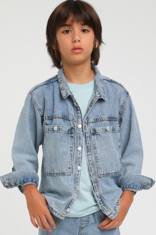 Denim jacket size clearance 14