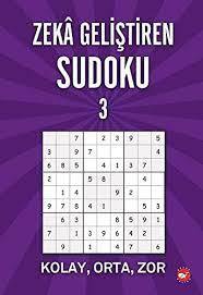 ZEKA GELİŞTİREN SUDOKU 3 KOLAY-ORTA-ZOR