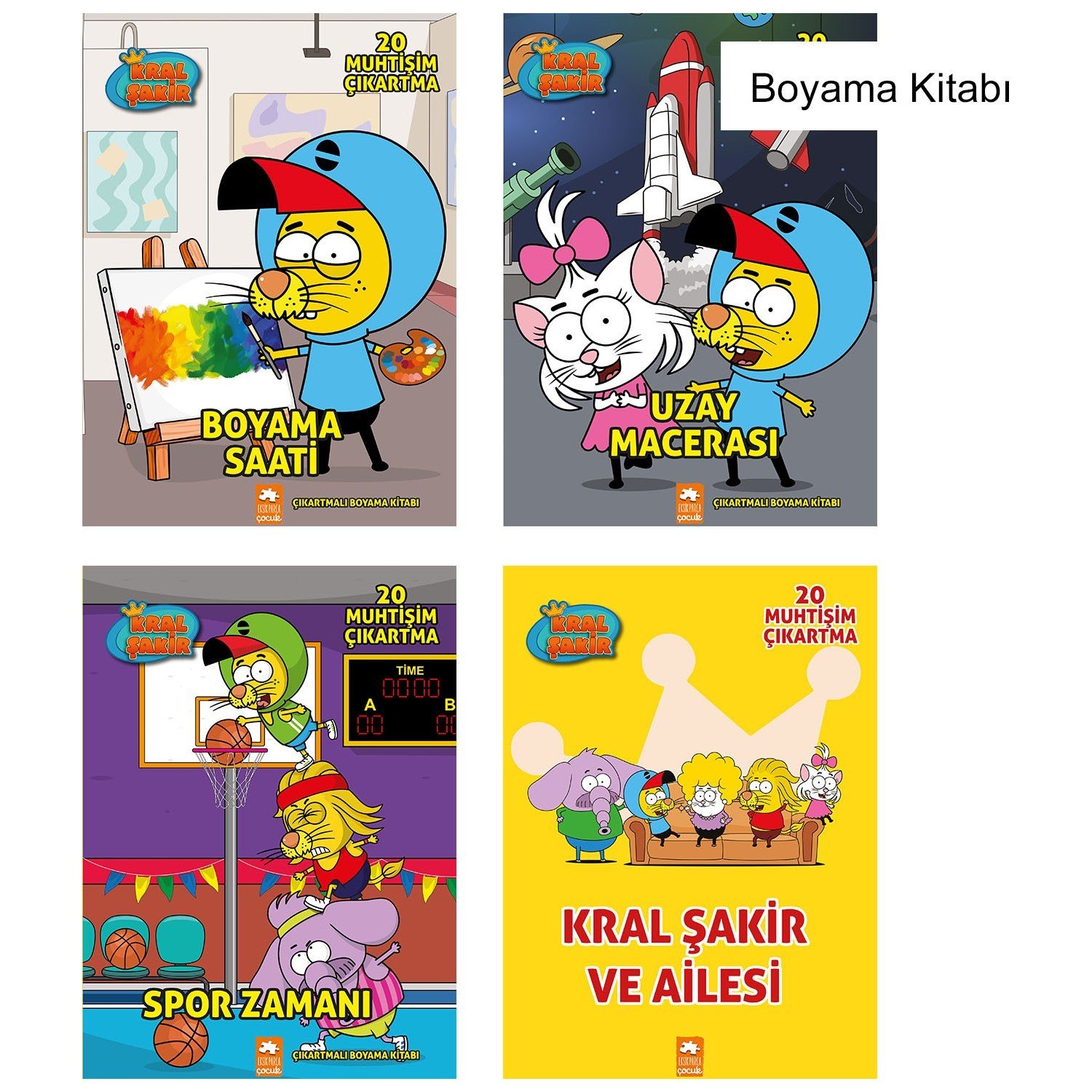KRAL ŞAKİR BOYAMA SET (4 KİTAP)
