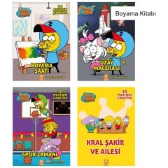 KRAL ŞAKİR BOYAMA SET (4 KİTAP)