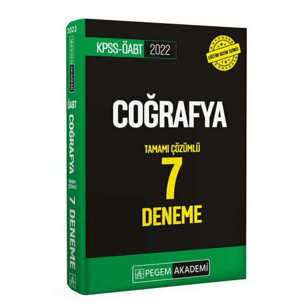 2022 KPSS ÖABT COĞRAFYA TAMAMI ÇÖZÜMLÜ 7 DENEME