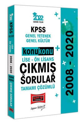 2022 KPSS GY GK LİSE ÖN LİSANS KONU KONU TAMAMI ÇÖZÜMLÜ ÇIKMIŞ SORULAR