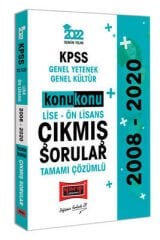 2022 KPSS GY GK LİSE ÖN LİSANS KONU KONU TAMAMI ÇÖZÜMLÜ ÇIKMIŞ SORULAR