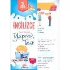 GÜNEŞ-3. SINIF İNGİLİZCE YAPRAK TEST