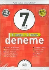 ROTA YAYINLARI - 7. SINIF 6 SIRALI 2 GENEL DENEME