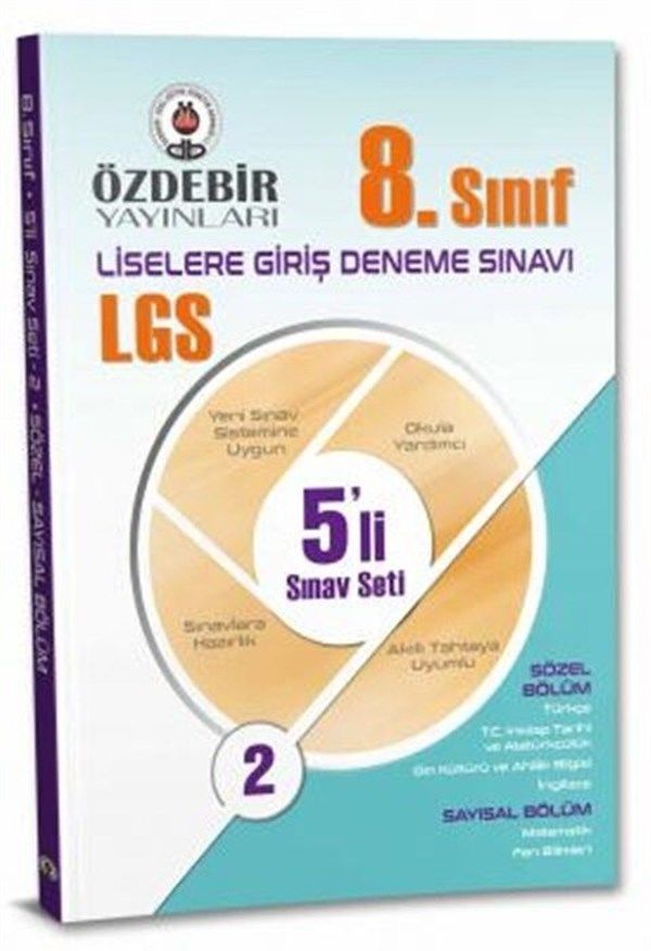 ÖZDEBİR YAYINLARI 8.SINIF LGS 5 Lİ DENEME SINAVI 2.SET