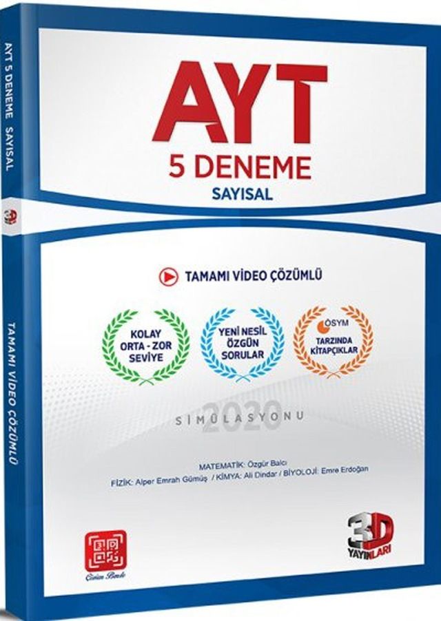 ÇÖZÜM YAYINLARI AYT SAYISAL 5Lİ PAKET DENEME
