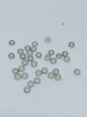 Ortası Delikli Ara Aparatlar , 6 mm  , Fimo Boncuklar için, Altın ve Gümüş