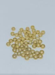 Ortası Delikli Ara Aparatlar , 6 mm  , Fimo Boncuklar için, Altın ve Gümüş