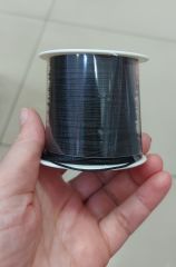 Parlak Siyah Paraşüt İpleri, 1 mm , 100 metre, Türk Malı