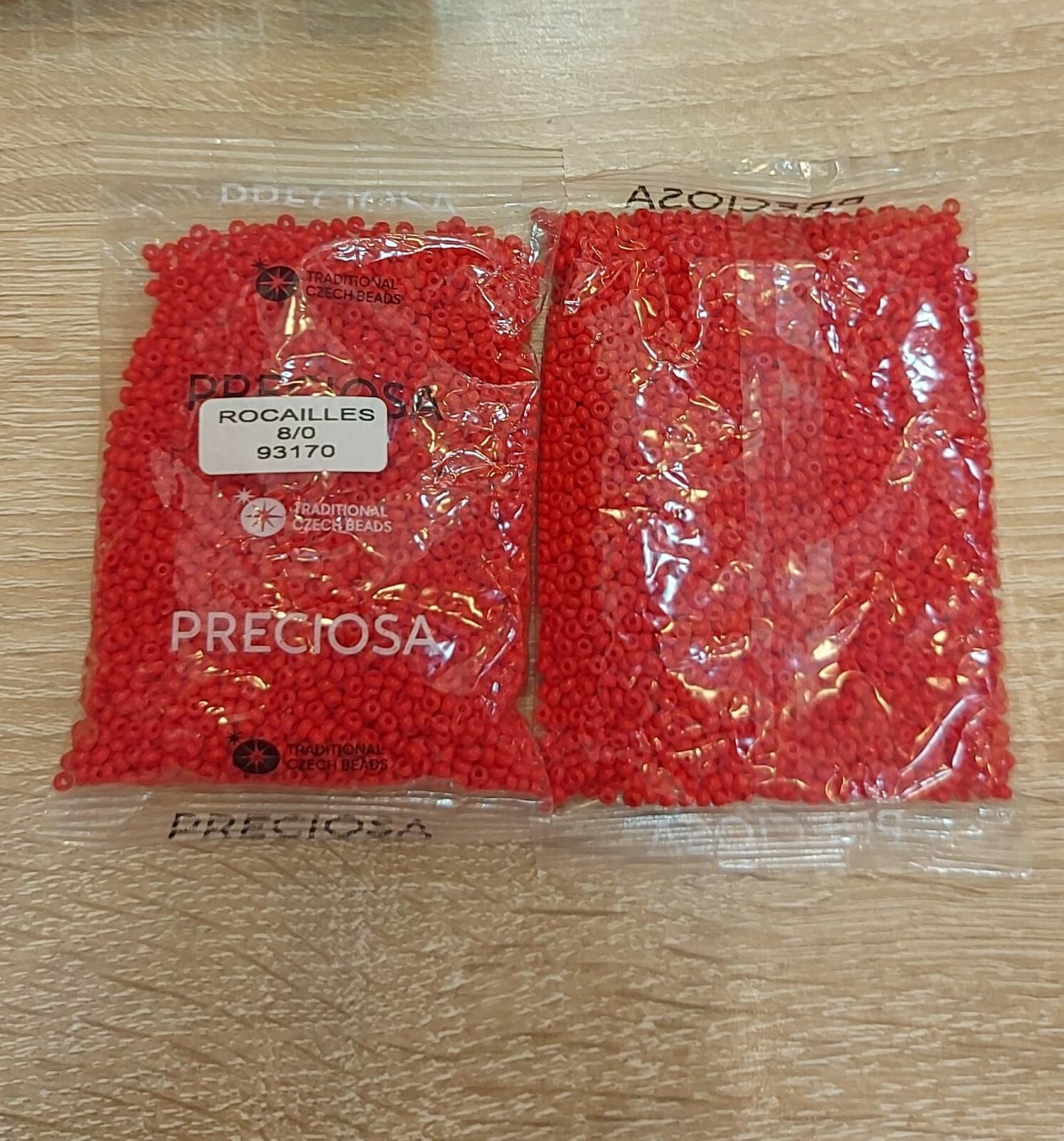 8 mm Dökme Kum Boncuklar, Bayrak Kırmızısı , 25 gram