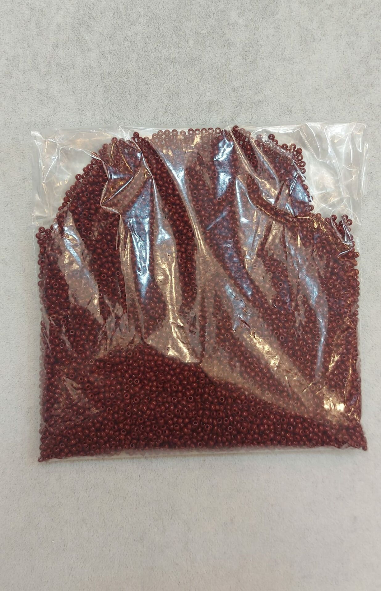 8 mm Dökme Kum Boncuklar, Kahverengi , 25 gram