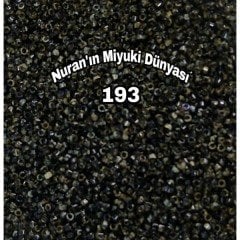 No: 193 Miyuki Delica 11/00 DB2261 | Picasso (Kırçıllı) Siyah 3 gram