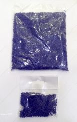 8 mm Dökme Kum Boncuklar, Lacivert, 25 Gram, Koyu Saks Mavisi