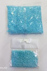 8 mm Dökme Kum Boncuklar, Açık Mavi, 25 Gram