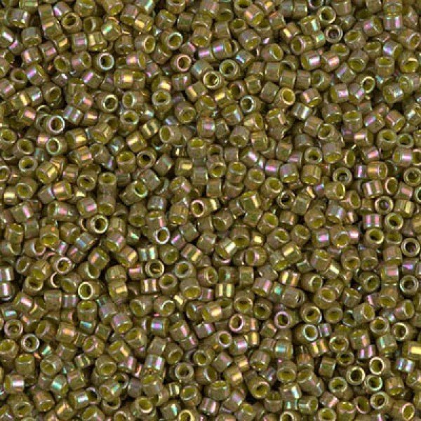 No: 366 Miyuki Delica 11/00 DB0133 | Pembe-Sarı Işıltılı Haki Yeşil 3 gram