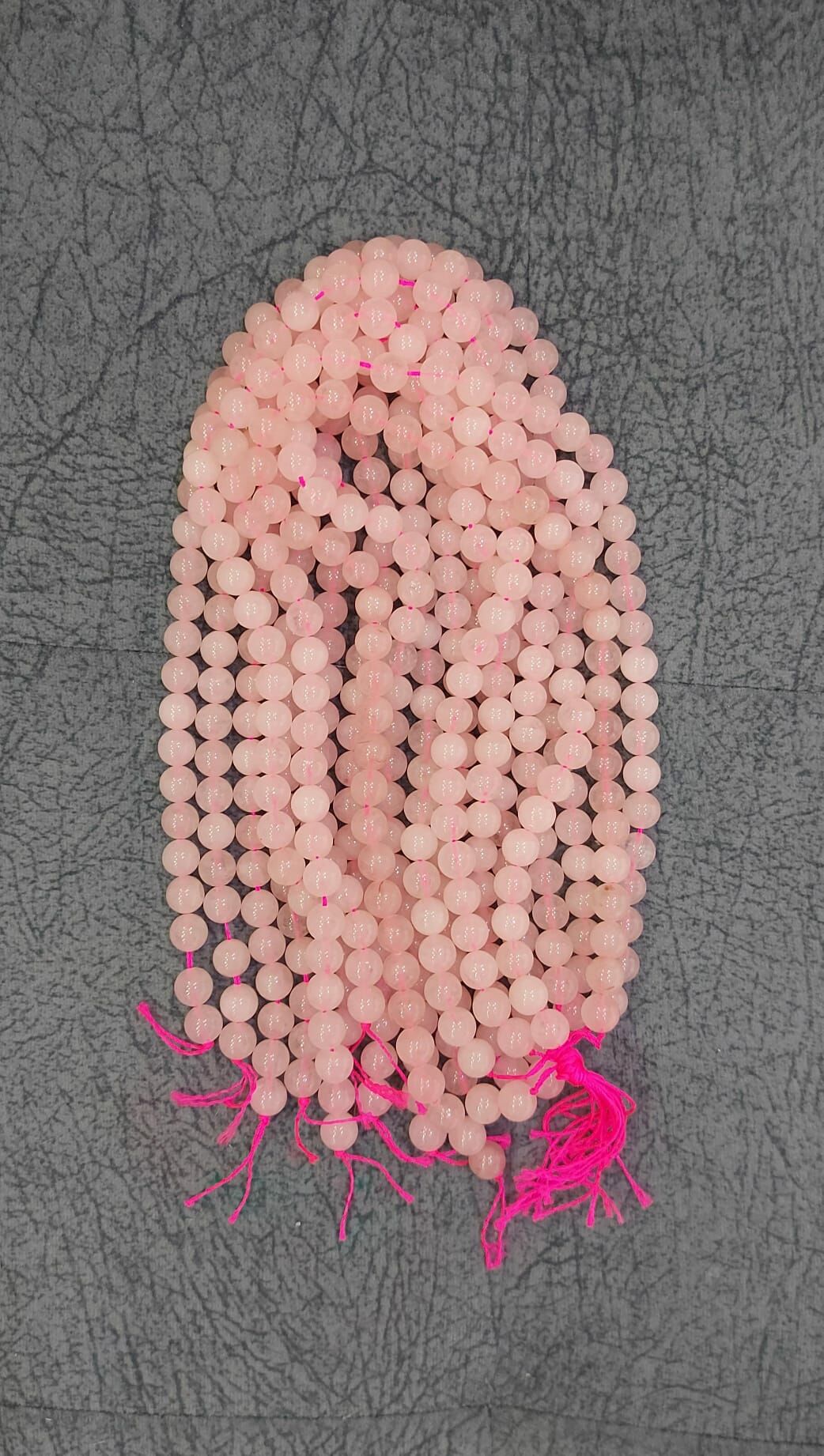 8 mm Açık Pembe Beyaz Pembe Kuvars