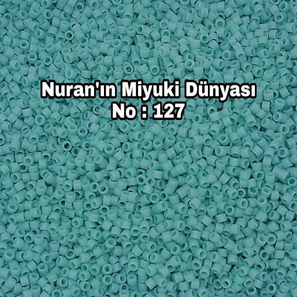 No: 127 Miyuki Delica 11/00 DB1586 | Mat Açık Turkuaz