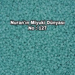 No: 127 Miyuki Delica 11/00 DB1586 | Mat Açık Turkuaz