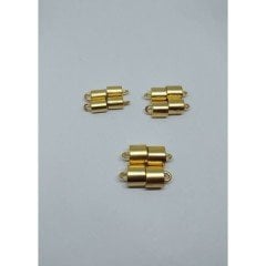 Altın Kaplama Mat Döküm Kapsül Kapamalar , 6-7 mm , Çifti