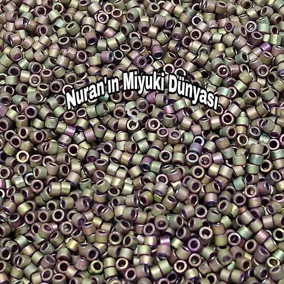No: 84 Miyuki Delica 11/00 DB0380 | Mat Antik Yeşil Gökkuşağı 3 Gram
